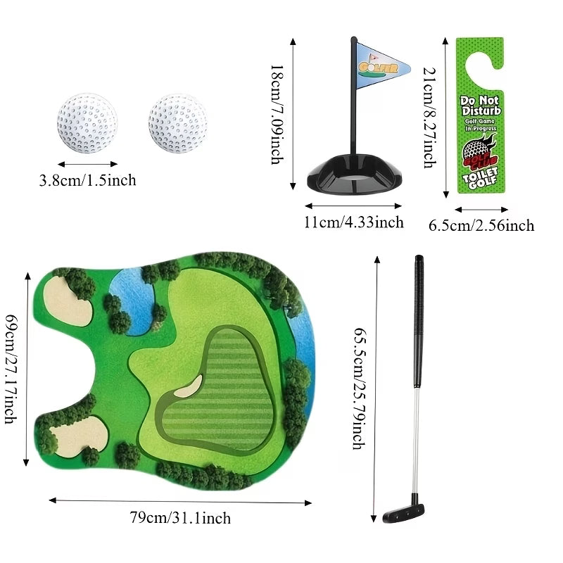 Mini Golf Toilet Putting Mat Set – Fairway Standard