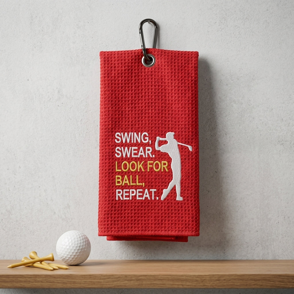 The Fairway Standard Premium Embroidered Golf Towel™