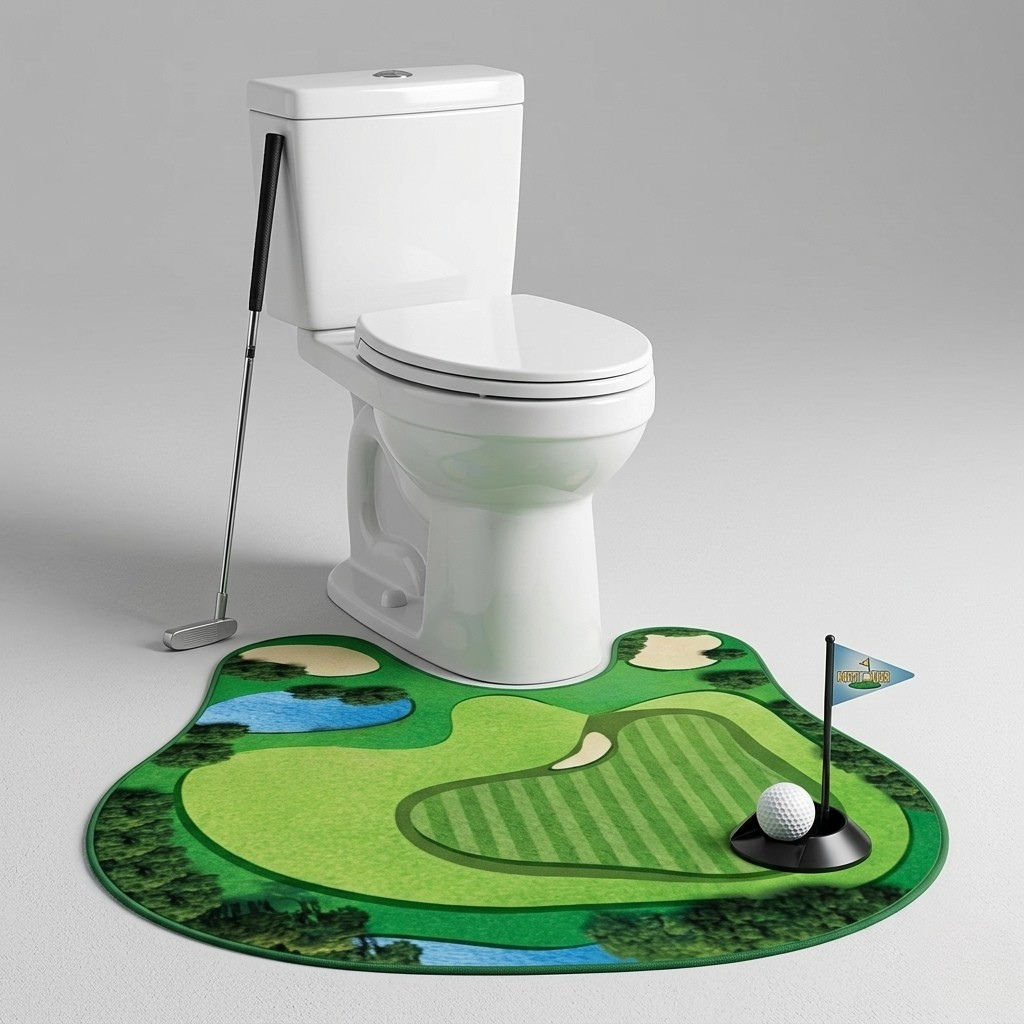 Mini Golf Toilet Putting Mat Set – Fairway Standard
